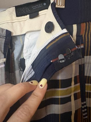 Pantalones Zara cuadros talla xs