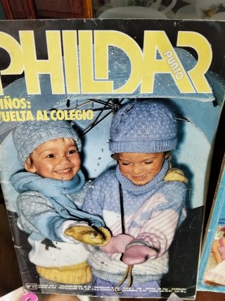 Lote de revistas de punto infantil vintage