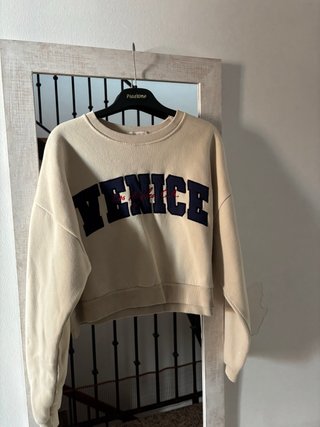 Sudadera corta beige Venice