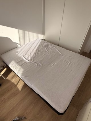 Sofá Cama Plegable Ikea Beige/Gris