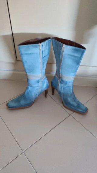 Stivali in pelle Mustang da donna
