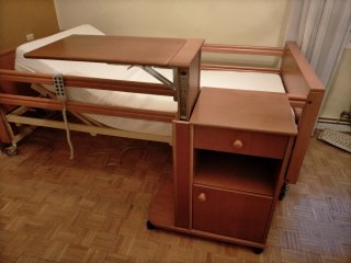 Cama articulada eléctrica madera