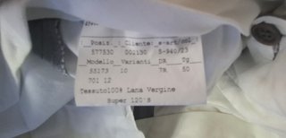 Abito completo Giorgio Varalli 100% Lana Tg50
