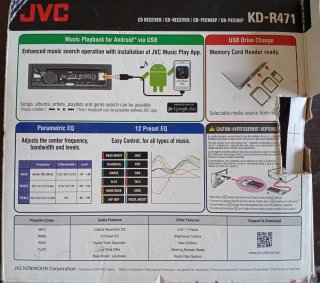 Autorradio JVC KD-R471, receptor de CD