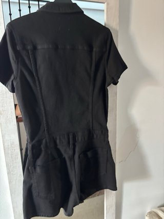 Mono vaquero corto Bershka negro Talla M