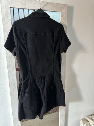 Mono vaquero corto Bershka negro Talla M