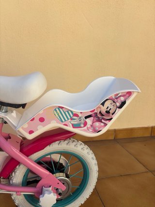Bicicleta infantil Minnie con ruedines