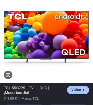 TV TCL 4k QLED 55”