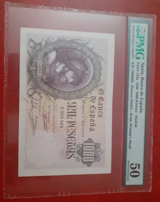 Billete 1000 Pesetas 1940 PMG 50