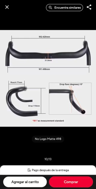 Manillar Carbono Gravel