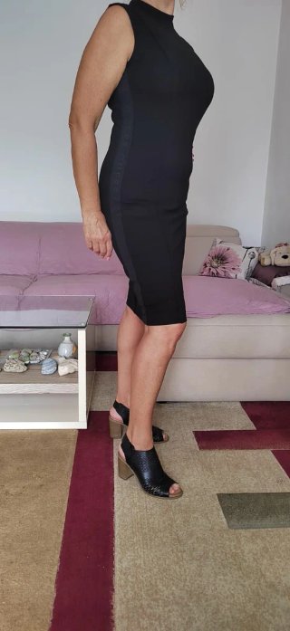 Vestito tubino nero Guess Alexandra