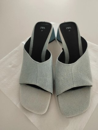 Zapatos Zara Mule Vaqueros Talla 39