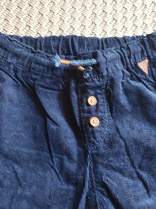 2 pantaloni bimbo jeans e velluto blu tg. 74