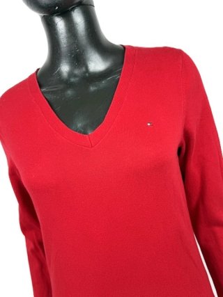 Tommy Hilfiger Maglione V Donna M Rossa Cotone