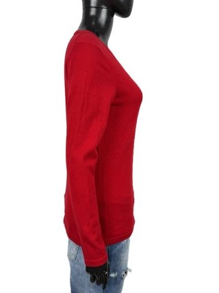 Tommy Hilfiger Maglione V Donna M Rossa Cotone