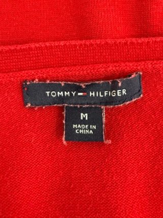 Tommy Hilfiger Maglione V Donna M Rossa Cotone