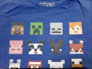 Camiseta Minecraft Talla 9-10 Años