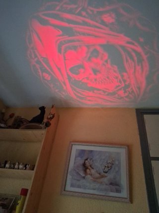 Proyector Halloween HT-TY-09 Rojo