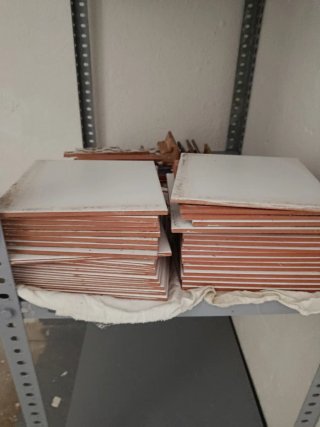 Lote de baldosas variadas Mármol,terracota,ceramic