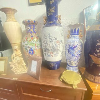Juego de 3 jarrones de cerámica decorativos
