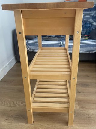 Carrito auxiliar cocina madera