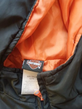 Chaqueta Harley Davidson Negra Naranja