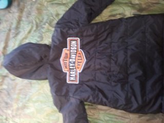 Chaqueta Harley Davidson Negra Naranja