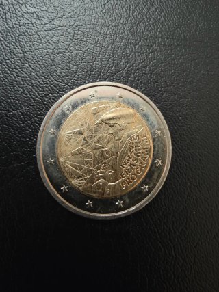 Moneda 2 euros Alemania Erasmus 2022 caca F
