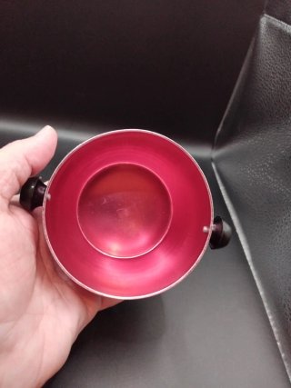 🇪🇦 Azucarero Vintage Aluminio Rosa años 50