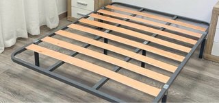 Somier 135cm Metal y Madera