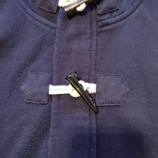 Cárdigan Zara Azul Marino con Cierre de Toggles