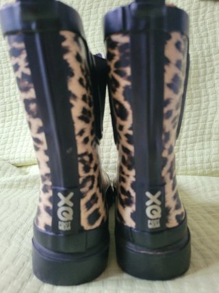 Botas de agua niña T.37 leopardo