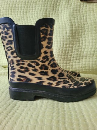 Botas de agua niña T.37 leopardo