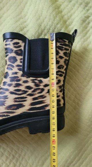 Botas de agua niña T.37 leopardo