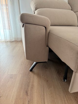 Sofá de tela beige/gris nuevo