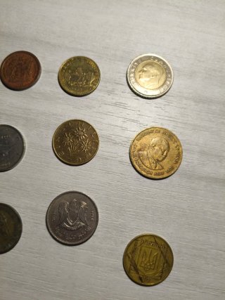 9 Monete Varie Nazioni e anni