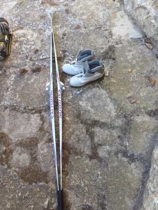 Esquís de fondo Salomon y botas