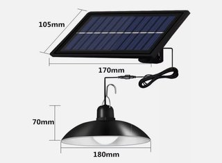 Lampada solare da campeggio con telecomando