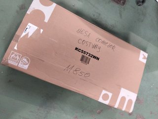 Mesa comedor Costway KC55732WN 100 cm madera