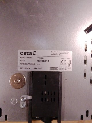 Vitrocerámica Cata o inducción repuesto