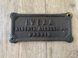 RENFE Placa IVEXA Alberto Alcocer Madrid