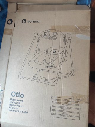 Hamaca columpio eléctrico bebé Lionelo Otto + caja