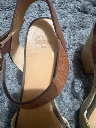 Sandalias Castañer Cuña Esparto y Madera