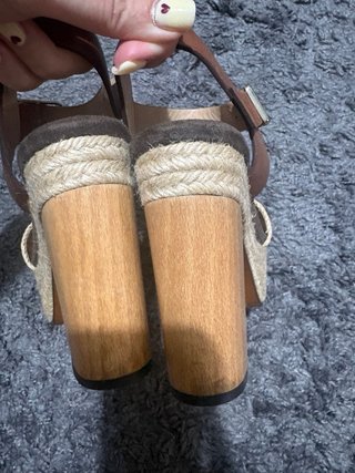 Sandalias Castañer Cuña Esparto y Madera
