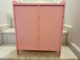 Armario madera muñecas 48cm con espejo y perchas -