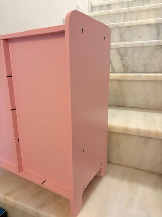 Armario madera muñecas 48cm con espejo y perchas -