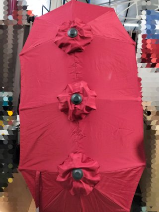 Sombrilla Doble 300x160cm con Manivela Inclinación