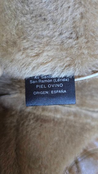 Chaqueta piel ovina con pelo talla 42/M