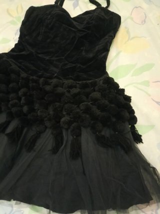 Vestido Negro Fiesta Talla 40