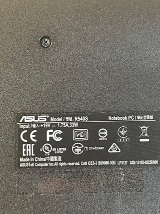 ASUS R540S (X540SA) Notebook